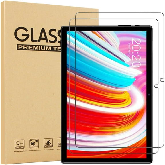 elitegadget 2-Pack Glass Screen Protector For TECLAST M40 Pro / TECLAST P20S 10.1" / TECLAST M40 / TECLAST P20HD - Tempered Glass Film High Definition 9H Hardness