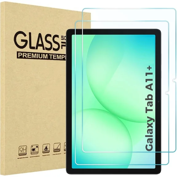 elitegadget 2 Pack Glass Screen Protector for Samsung Galaxy Tab A11+ Plus 11 Inch (SM-X230/X236) 2026 Released - Tempered Glass Film High Definition 9H Hardness