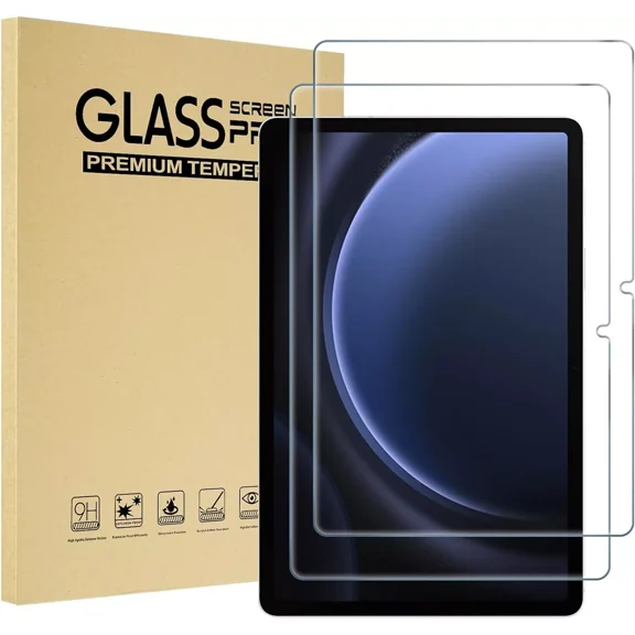 elitegadget 2 Pack Glass Screen Protector for Samsung Galaxy Tab S10 FE 10.9" / Galaxy Tab S9 FE 10.9" - Tempered Glass Film/High Definition/9H Hardness