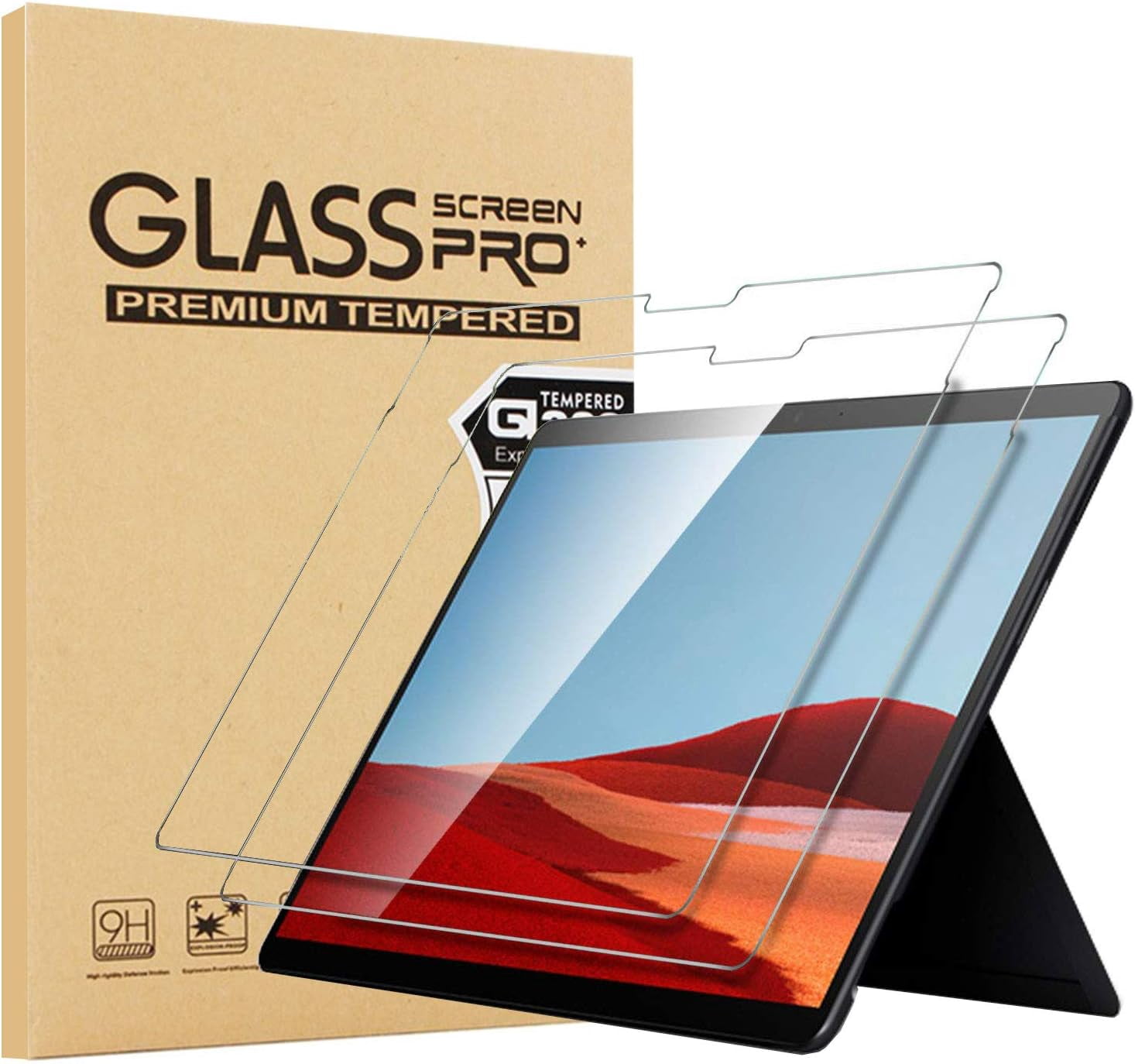 I-Tensodo 2 Pack Tempered Glass Screen Protector For Microsoft Surface Laptop 7 (15" 2024) - 9H Hardness Anti-Scratch