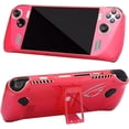 thumbnail image 1 of elitegadget Case for ASUS ROG Ally RC71L - Transparent Clear Hard Plastic Shell Protective Kickstand Case Cover for ASUS ROG Ally 7" inch (2023) (Transparent Light Red), 1 of 4