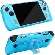 elitegadget Case for ASUS ROG Ally RC71L - Transparent Clear Hard Plastic Shell Protective Kickstand Case Cover for ASUS ROG Ally 7 inch 2023 Transparent Blue