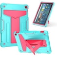 thumbnail image 1 of elitegadget Case for Amazon Fire HD 10 (13th Generation, 2023 Released) - Heavy Duty Hybrid Kickstand Case Cover + 1 Screen Protector and 1 Random Stylus (Teal/Pink), 1 of 5