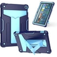 thumbnail image 1 of elitegadget Case for Amazon Fire HD 10 (13th Generation, 2023 Released) - Heavy Duty Hybrid Kickstand Case Cover + 1 Screen Protector and 1 Random Stylus (Navy Blue/Blue), 1 of 5
