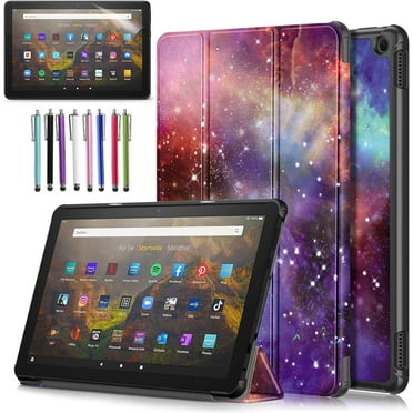 elitegadget Case for Amazon Fire HD Tablet 10.1" Inch Display (13th Generation, 2023 Released) - Lightweight Tri-fold Stand Cover Case   1 Screen Protector and 1 Stylus (Black)