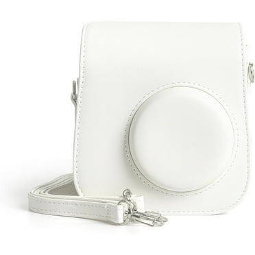 elitegadget Case Cover for Fujifilm Instax Mini 7  / SE Instant Camera - Protective PU Bag Cover with Removable Strap Camera Case (White)