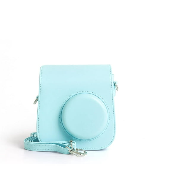 elitegadget Case Cover for Fujifilm Instax Mini 7+ / SE Instant Camera - Protective PU Bag Cover with Removable Strap Camera Case (Blue)