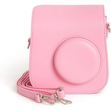 elitegadget Case Cover for Fujifilm Instax Mini SE Instant Camera - Protective PU Bag Cover with Removable Strap Camera Case (Pink)