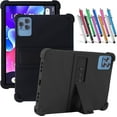 thumbnail image 1 of elitegadget Case for KADYBE ANTEMPER D115/YQSAVlOR YQCP20 Tablet/TOOTON/Vortex TAB10/DOOGEE T10 T10S T10 Pro, 10.1 Inch Tablet - Lightweight Silicone Stand Cover + 1 Random Color Stylus (Black), 1 of 6