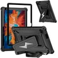 thumbnail image 1 of elitegadget Case for Lenovo Tab 10.1 inch 2025 Released (TB311FU) - Dual Layer Protective Hybrid Cover Case with Kickstand Lightning Design (Black/Black), 1 of 6