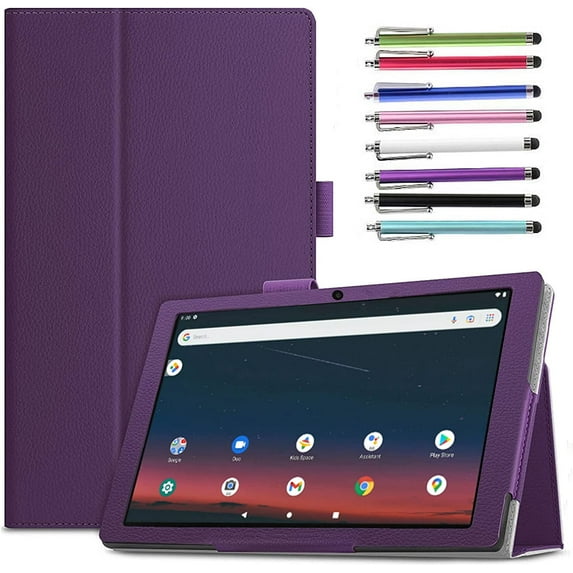 elitegadget Case for Onn 11" Tablet Pro 2023 (Model 100110027) - Magnetic Slim Lightweight Folio PU Leather Folding Stand Cover Case for Onn 11 inch Pro Tablet + 1 Random Stylus (Purple)