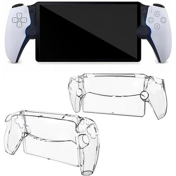 elitegadget Case for Playstation Portal Remote Player - Transparent Clear Hard Plastic Shell Protective Case Cover for Playstation 5 Portal Remote Player 8" inch (2023) (Transparent Clear)