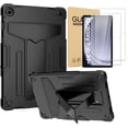 thumbnail image 1 of elitegadget Case for Samsung Galaxy Tab A9+ 11" Inch Tablet (SM-X210/X215/X216) (2023 Released) - Protective Hybrid Case Cover with Kickstand + 2 Pieces Glass Screen Protector (Black/Black), 1 of 5