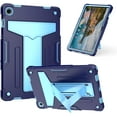 thumbnail image 1 of elitegadget Case for Samsung Galaxy Tab A9+ 11" Inch Tablet (SM-X210/X215/X216) (2023 Released) - Protective Hybrid Case Cover with Kickstand + 1 Random Color Stylus (Navy Blue/Blue), 1 of 5