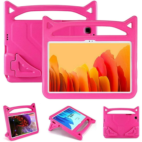 elitegadget Case for Samsung Galaxy Tab A9+ 11 Inch (SM-X210/X215/X216) 2023 Released -Shockproof Lightweight Kickstand Handle Cover Case + 1 Random Color Stylus (Pink)