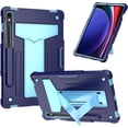 thumbnail image 1 of elitegadget Case for Samsung Galaxy Tab S10 FE 10.9" / Galaxy Tab S9 FE 10.9" - Dual Layer Protective Hybrid Cover Case with Kickstand (Navy Blue/Blue), 1 of 4