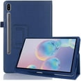 thumbnail image 1 of elitegadget Case for Samsung Galaxy Tab S10 FE 10.9" / Galaxy Tab S9 FE 10.9" - Slim Lightweight Folio PU Leather Folding Stand Cover Case (Navy Blue), 1 of 5