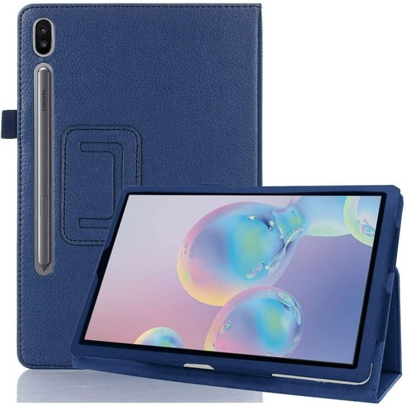 elitegadget Case for Samsung Galaxy Tab S10 Lite 10.9" / Galaxy Tab S10 FE 10.9" - Slim Lightweight Folio PU Leather Folding Stand Cover Case (Navy Blue)