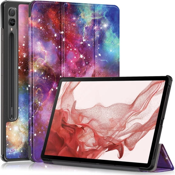 elitegadget Case for Samsung Galaxy Tab S9 11 Inch SM-X710/X716/X718 Released in 2023 - Lightweight Slim Shell Tri-fold Stand Auto Wake/Sleep Folio Cover Case (Galaxy)
