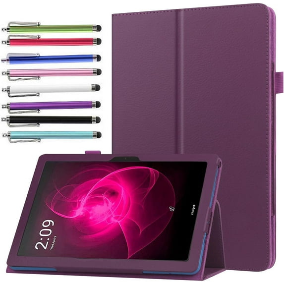 elitegadget Case for T-Mobile Revvl Tab 5G 10.36" Tablet 2023 Release - Slim Lightweight Folio Stand Cover PU Leather Case Cover + 1 Random Color Stylus (Purple)
