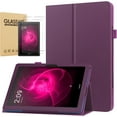 thumbnail image 1 of elitegadget Case for T-Mobile Revvl Tab 5G 10.36" Tablet 2023 Release - Slim Lightweight Folio Stand Cover PU Leather Case Cover + 2 Pieces Glass Screen Protector (Purple), 1 of 5