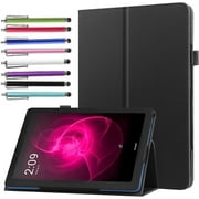 elitegadget Case for T-Mobile Revvl Tab 5G 10.36 Tablet 2023 Release - Slim Lightweight Folio Stand Cover PU Leather Case Cover + 1 Random Color Stylus Black
