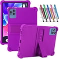 thumbnail image 1 of elitegadget Case for Android 13 Tablet 10 inch Tablet - Lightweight Protective Silicone Stand Cover + 1 Random Color Stylus (Purple), 1 of 6