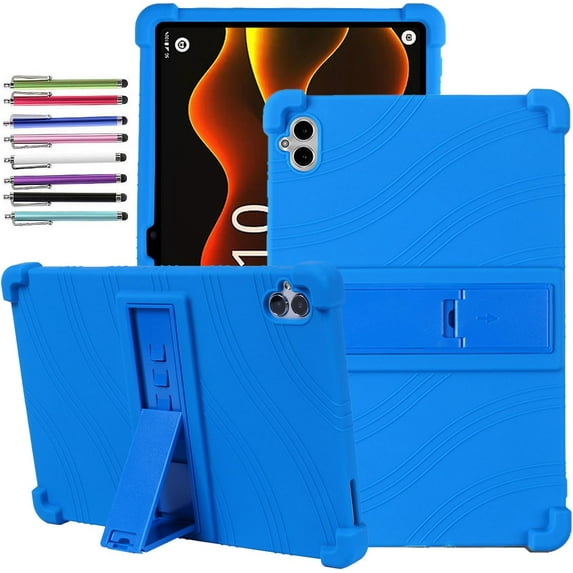 elitegadget Case for Boost Celero5G TAB 10.9 Inch Tablet 2025 Released - Lightweight Protective Silicone Stand Cover + 1 Random Color Stylus (Blue)