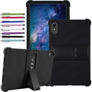 elitegadget Case for FITIFUN Tablets 10.1 inch Android 12 Tablet - Lightweight Protective Silicone Stand Cover + 1 Random Color Stylus (Black)