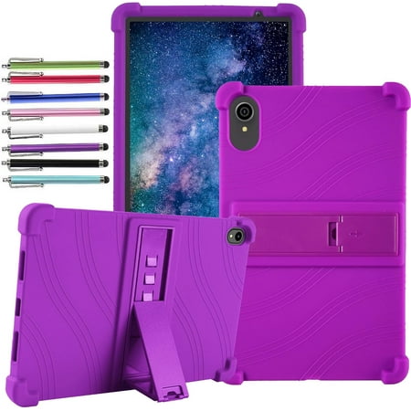 elitegadget Case for FITIFUN Tablets 10.1 inch Android 12 Tablet - Lightweight Protective Silicone Stand Cover + 1 Random Color Stylus (Purple) price history and forecast - elitegadget