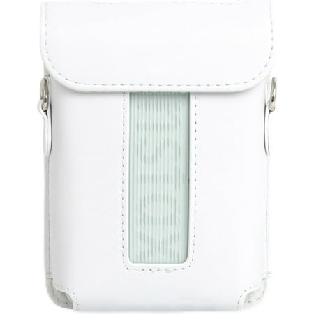 elitegadget Case for Fujifilm Mini Link 3 Printer - Protective PU Leather Bag Cover with Removable Shoulder Strap Case (White)