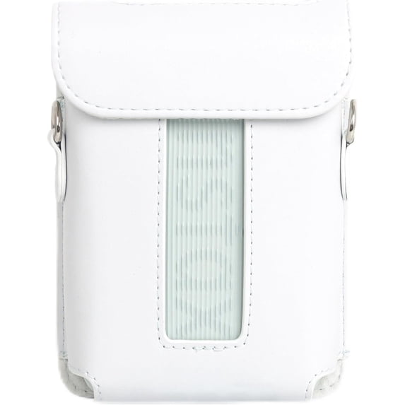 elitegadget Case for Fujifilm Mini Link 3 Printer - Protective PU Leather Bag Cover with Removable Shoulder Strap Case (White)