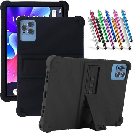 elitegadget Case for Headwolf WPad5 Android 14 Tablet 10 inch Tablet - Lightweight Protective Silicone Stand Cover + 1 Random Color Stylus (Black) price history and forecast - elitegadget