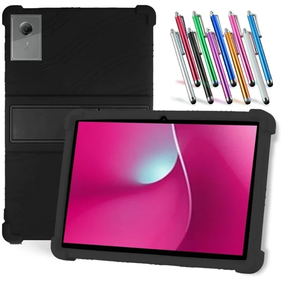 elitegadget Case for Lenovo Idea Tab 11 Inch TB336ZU/TB336FU - Lightweight Protective Silicone Stand Cover + 1 Random Color Stylus (Black)
