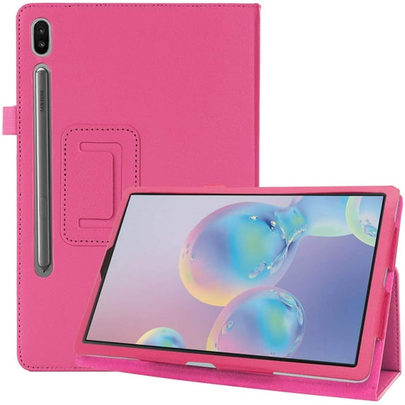 elitegadget Case for Samsung Galaxy Tab S10 FE 10.9" / Galaxy Tab S9 FE 10.9" - Slim Lightweight Folio PU Leather Folding Stand Cover Case (Pink)