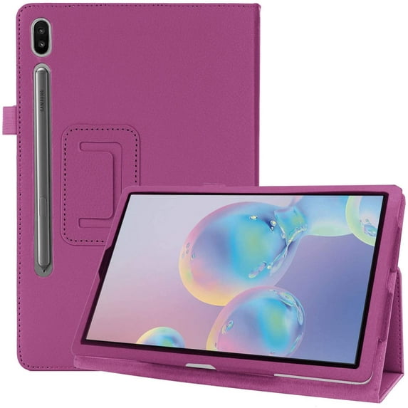 elitegadget Case for Samsung Galaxy Tab S10 FE 10.9" / Galaxy Tab S9 FE 10.9" - Slim Lightweight Folio PU Leather Folding Stand Cover Case (Purple)