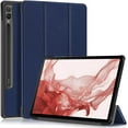 thumbnail image 1 of elitegadget Case for Samsung Galaxy Tab S10 FE 10.9" / Galaxy Tab S9 FE 10.9" - Slim Lightweight Trifold Shell Stand Cover Case (Navy Blue), 1 of 5