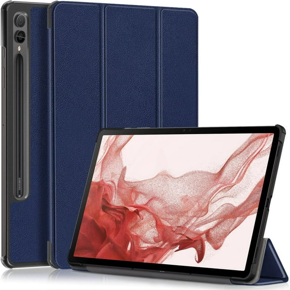 elitegadget Case for Samsung Galaxy Tab S10 Lite 10.9" / Galaxy Tab S10 FE 10.9" - Slim Lightweight Trifold Shell Stand Cover Case (Navy Blue)