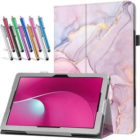 elitegadget Case for T-Mobile REVVL Tab 2 5G 10.1 Inch Tablet 2025 Released - Lightweight Folio PU Leather Cover with 1 Random Stylus (Pink Marble)