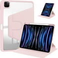 thumbnail image 1 of elitegadget Case for iPad Air 11 Inch M2 6th Generation (2024) - 360 Degree Rotation Protective Stand Clear Back Cover Case (Pink), 1 of 5