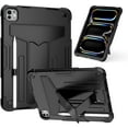 thumbnail image 1 of elitegadget Case for iPad Pro 11 Inch (M4, 5th Generation 2024) - Dual Layer Protective Hybrid Cover Case with Kickstand (Black/Black), 1 of 5