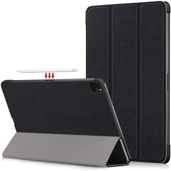 elitegadget Case for iPad Pro 13 Inch (M4, 7th Generation 2024) - Slim Lightweight Trifold Shell Stand Cover Case (Black)