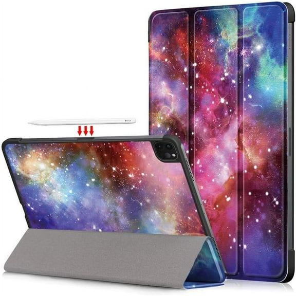 elitegadget Case for iPad Pro 13 Inch (M4, 7th Generation 2024) - Slim Lightweight Trifold Shell Stand Cover Case (Galaxy)