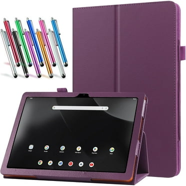 elitegadget Case for onn. 12.1" Tablet Pro (2024 Model) - Slim Lightweight Folio PU Leather Folding Stand Cover Case + 1 Random Color Stylus (Purple)