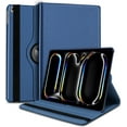 thumbnail image 1 of elitegadget Case for iPad Air 13 inch 2024 / iPad Pro 12.9 6th/5th Generation 2022/2021 - Protective PU Leather Multi-Angle Viewing Rotating Stand Auto Sleep/Wake Folio Cover Case (Navy Blue), 1 of 3