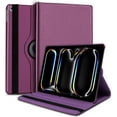 thumbnail image 1 of elitegadget Case for iPad Pro 13 Inch (M4, 7th Generation 2024) - Protective PU Leather Multi-Angle Viewing Rotating Stand Auto Sleep/Wake Folio Cover Case (Purple), 1 of 4