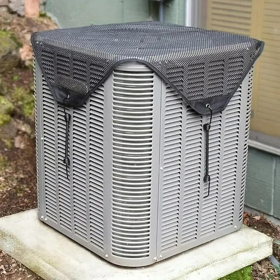 elitegadget Central Air Conditioner Cover for Outside Central Air Units - Top Universal Outdoor AC Defender Leaf Guard Mesh Air Conditioner Cover (32" X 32")