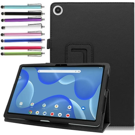 elitegadget PU Leather Case for Onn 10.4 inch Tablet Pro 2023 (Model: 100110603) - Magnetic Folio Stand Tablet Cover for Onn. 10.4" Inch Tablet Pro + 1 Random Stylus (Black)
