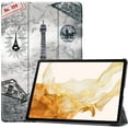 thumbnail image 1 of elitegadget Tri Fold Case for Samsung Galaxy Tab S10 Ultra (SM-X920) / S9 Ultra 14.6 Inch (SM-X910/X916/X918) - Lightweight Tri-Fold Auto Wake/Sleep Cover (Eiffel Tower), 1 of 5