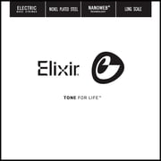 Elixir Nickel Plated Steel Single Bass String, NANOWEB, Long Scale .105